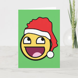 Carte Père Noël Face géniale
