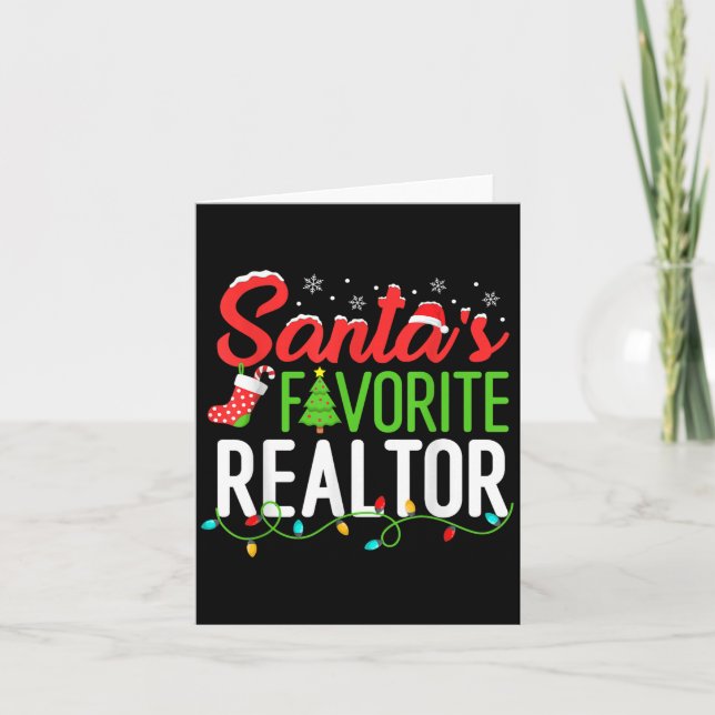 Carte Père Noël Favori Realtor Noël Immobilier Age (Devant)