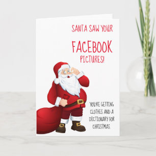 Carte père Noël Funny Christmas Card
