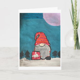Carte Père Noël Gnome