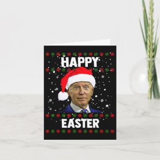 Carte Père Noël Joe Biden Joyeux Noël Pâques moche Sweat