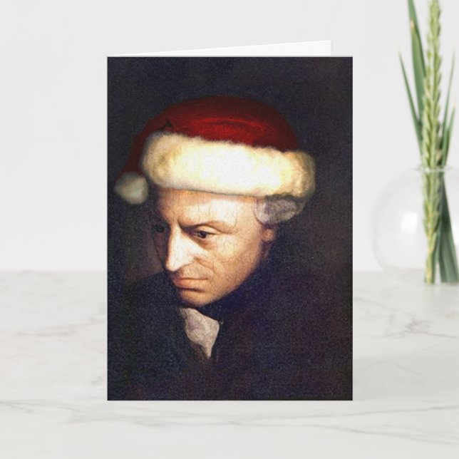 Carte père Noël-Kant avec devis (Devant)