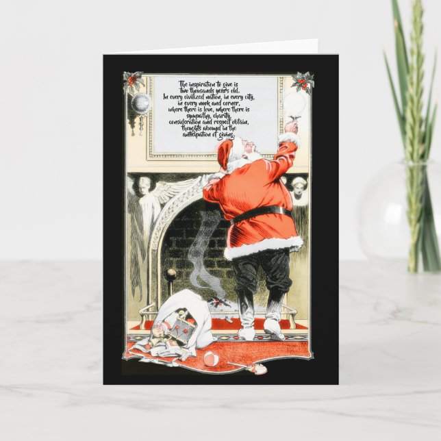 Carte Père Noël - L'inspiration pour donner (Devant)