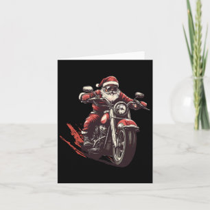 Carte Père Noël Monter Un Moto Motorcycle Motorcycle Lov