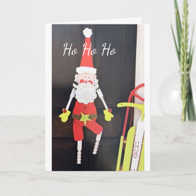 CARTE PÈRE NOËL S'EN TIENT POUR DIRE "JEUNE NOËL" (Devant)
