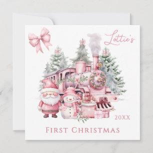 Carte Père Noël Snowman Baby 1er Noël