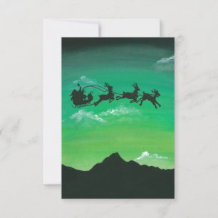 Carte Père Noël sur Aoraki Mount Cook