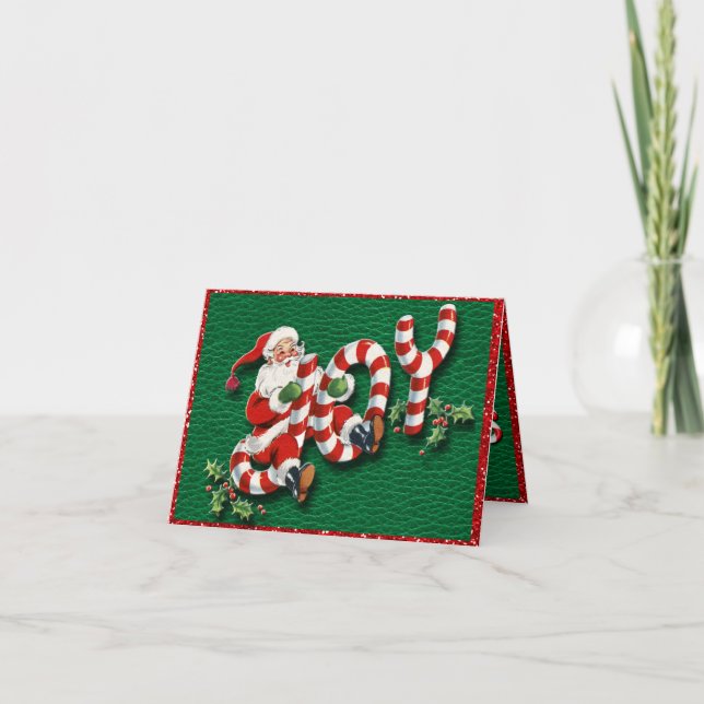Carte Père Noël sur Joy Sucres de canne Demi-Pold Card (Devant)