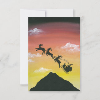 Carte Père Noël sur le mont Taranaki