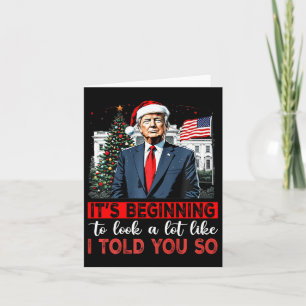 Carte Père Noël Trump Ça commence à ressembler beaucoup