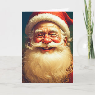 Carte Père Noël victorien vintage