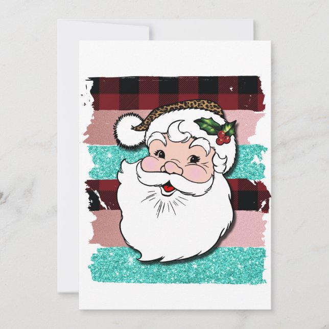 Carte père Noël vintage (Devant)