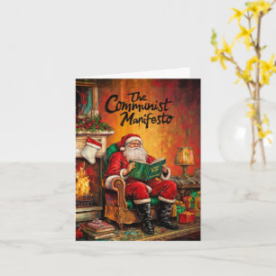 Carte Père Noël Xmas communiste