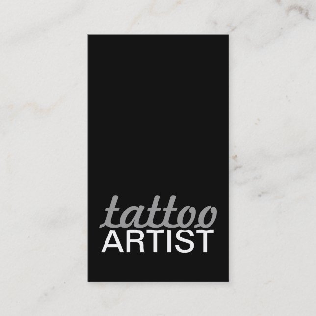 carte perforée d'artiste de tatouage (Devant)
