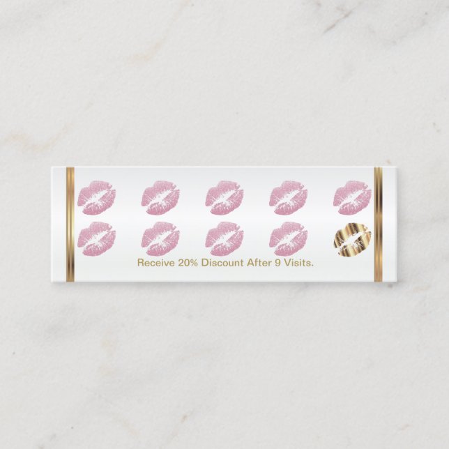 Carte perforée de fidélité - parties scintillantes (Devant)