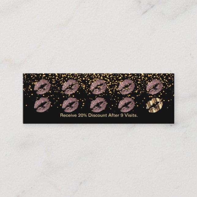 Carte perforée de fidélité - parties scintillantes (Devant)