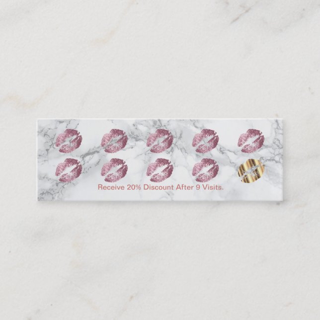 Carte perforée de fidélité - se sont levés les (Devant)