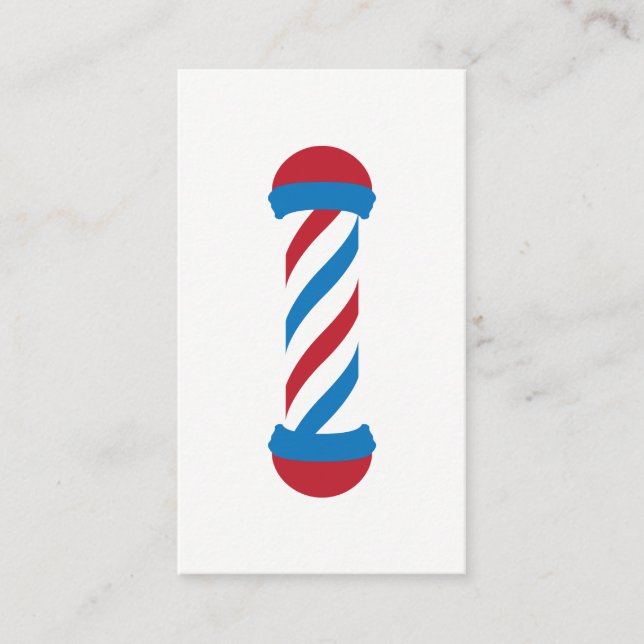 carte perforée de poteau de raseur-coiffeur (Devant)