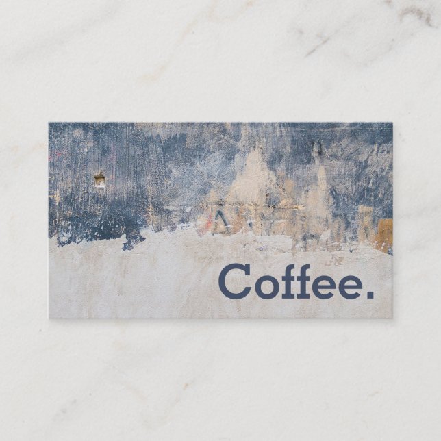 Carte perforée simple de café de fidélité de (Devant)