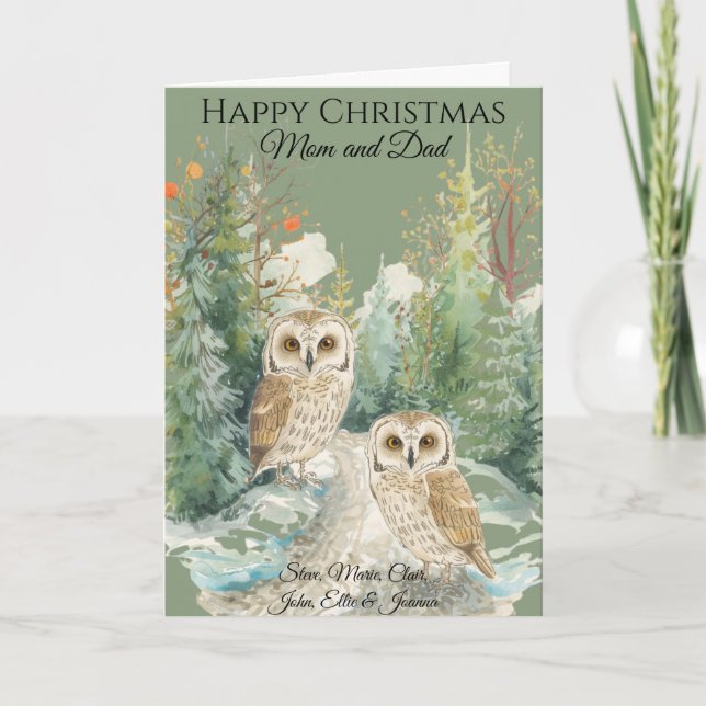 Carte Personalised Photo Christmas Card for Parents (Devant)
