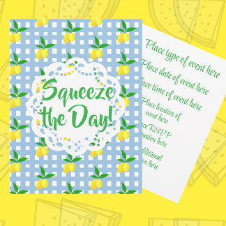 Carte Personalized Cheerful Yellow Lemons Any Occasion