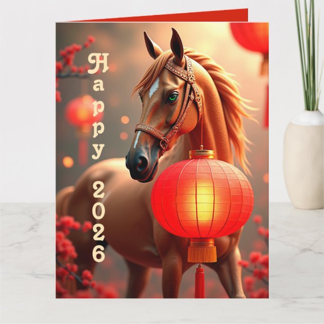Carte Personalized Chinese new year 2026 (Devant)