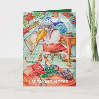 Carte Personalized Christmas Greeting Card for Good Kids