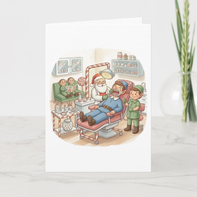 Carte Personalized Cute Christmas Card for Orthodontist (Devant)