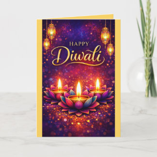 Carte Personalized Diwali Celebration Festival Card