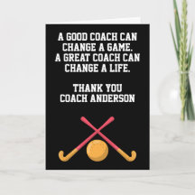 Personalized Field Hockey Coach From Team Players