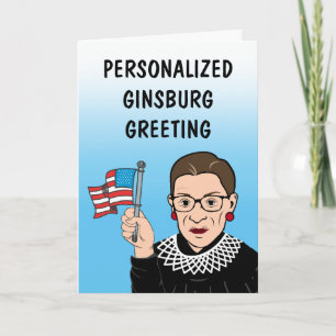 Carte Personalized Ginsburg Greeting Card