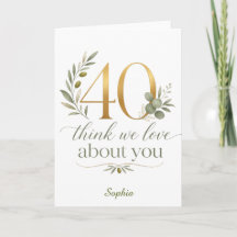 Personalized Group 40th Birthday Gift