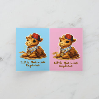 Carte Personalized Little Moroccan Explorer Camel – Cute