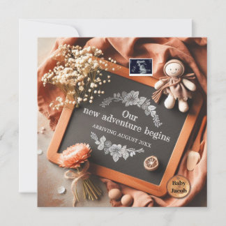 Carte Personalized Pregnancy Reveal - Ultrasound Photo