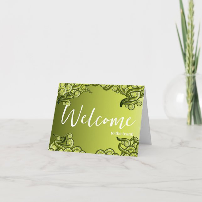 Carte Personalized simple Elegant Welcome to the team (Devant)