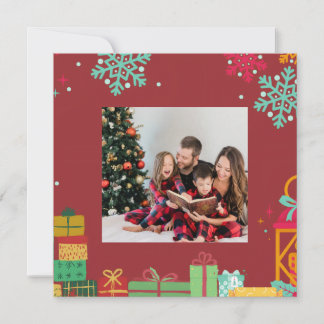 Carte Personalized Square Holiday Card
