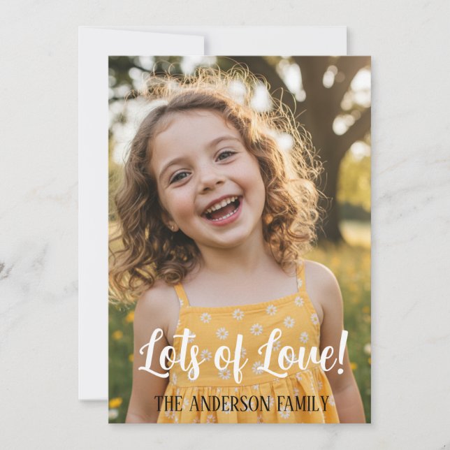 Carte Personalized Valentines Day Photo  (Devant)