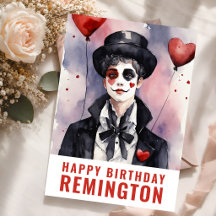 Personnage de mime élégant Anniversaire