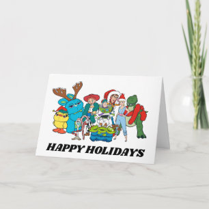 Carte Personnages de l'histoire des jouets de Noël