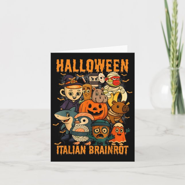 Carte Personnages de mème de brainrot italien Costume d' (Devant)