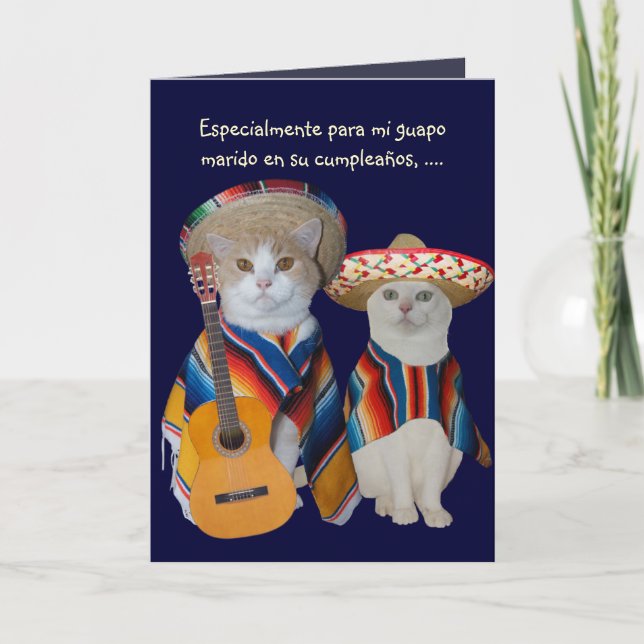 Carte Personnalisable Anniversaire Espagnol Funny pour É (Devant)