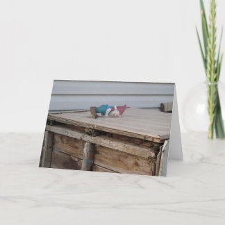 Carte personnalisable de Noël de plouc