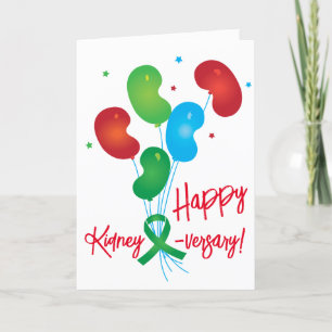 Carte personnalisable Joyeuse pour le rein