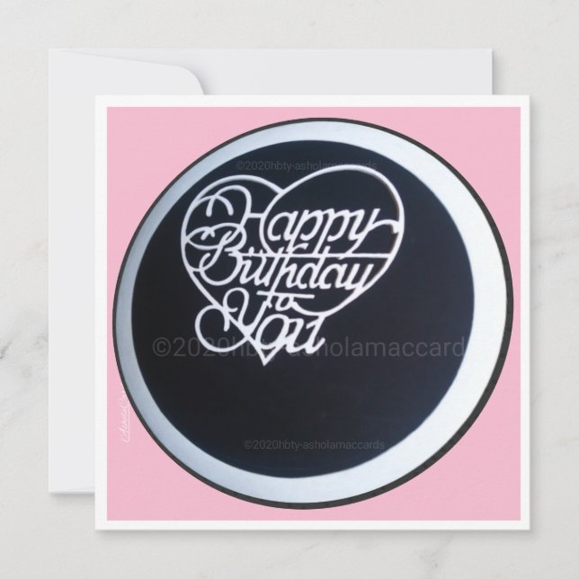 Carte Personnalisable Joyeux Anniversaire pour vous et l (Devant)