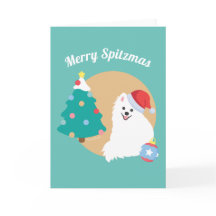 Personnalisable - Joyeux Noël de Spitz Dog Japonai
