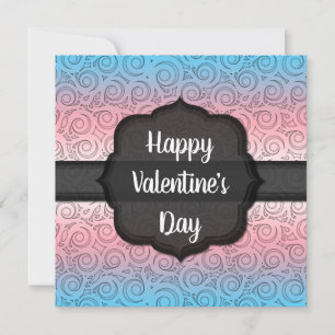 Carte Personnalisable LGBTQ Transgenre Saint-Valentin
