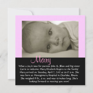 Carte PERSONNALISABLE - "Marie"