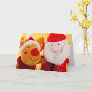 CARTE PERSONNALISABLE PÈRE NOËL XMAS RUDOLPH
