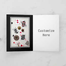Carte personnalisable Poker Artsy pour joueurs