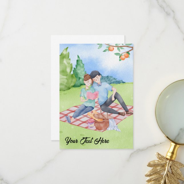 CARTE PERSONNALISABLE POUR TOUTES OCCASIONS (Devant/Arrière en situation)